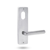 Lockwood 1901 Square End Plate with Cylinder & 104 Lever - Satin Chrome