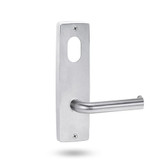 Lockwood 1901 Square End Plate with Cylinder & 102 Lever - Satin Chrome