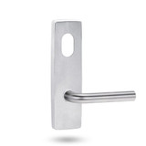Lockwood 1801 Square End Plate with Cylinder Hole & 97 Lever - Satin Chrome