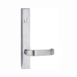 Lockwood 4803 Square End Plate with Emergency Turn & 74 Lever - Satin Chrome