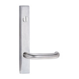Lockwood 4803 Square End Plate with Emergency Turn & 70 Lever - Satin Chrome
