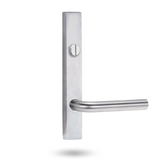 Lockwood 4603 Square End Plate with Emergency Turn & 97 Lever - Satin Chrome