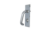 Lockwood 224 Exterior Plate, Privacy Indicating Emergency Turn & Lever 70 Selector - Satin Stainess Steel