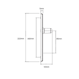 Lockwood Palladium Double Cylinder Set 85mm Pitch & 27 Lever - Black