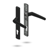 Lockwood Palladium Double Cylinder Set 85mm Pitch & 27 Lever - Black