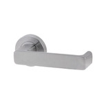 Lockwood Symphony 76 Lever On Interior Round Rose Fixed Half Set - Satin Chrome