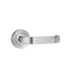 Lockwood Symphony 74 Lever On Interior Round Rose Fixed Half Set - Satin Chrome