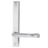 Lockwood 4812 Square End Plate with LED Lens & 70 Lever - Satin Chrome