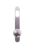 Lockwood 5801 Round End Plate with Cylinder Hole & 20 Lever - Satin Chrome