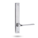 Lockwood 4905 Square End Plate with 123 Lever - Satin Chrome