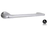 Lockwood 4805/132SC - Exterior Narrow Plate - Square-End Brass - Lever 132 - Satin Chrome