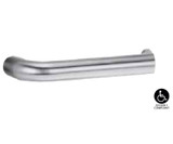 Lockwood 4805/102SC - Exterior Narrow Plate - Square-End Brass - Lever 102 - Satin Chrome