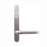 Lockwood 5603 Round End Plate with Emergency Turn & 70 Lever - Satin Chrome