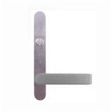 Lockwood 5603 Round End Plate with Emergency Turn & 59 Lever - Satin Chrome