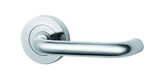 Lockwood Symphony Exterior Blank And Interior 70 Lever On Round Rose - Satin Chrome