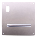 Lockwood 201 Interior Plate with Cylinder Hole & 98 Lever - Left Hand - Satin Stainess Steel