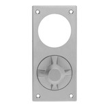 Lockwood 223D Visible Fix Plate with Cylinder Hole & 22 Knob - Satin Stainess Steel