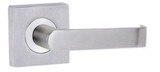 Lockwood Symphony 59 Lever On Square Rose Exterior Half Set - Satin Chrome