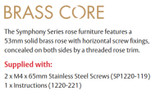 Lockwood Symphony 155 Lever On Interior Round Rose Half Set - Satin Chrome