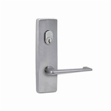 Lockwood 1801 Square End Plate with Cylinder Hole & 132 Lever - Satin Chrome