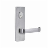 Lockwood 1801 Square End Plate with Cylinder Hole & 131 Lever - Satin Chrome