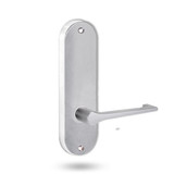 Lockwood 2905/145SC - Interior Round-End Brass Plate - Lever Only - Lever 145 - Satin Chrome