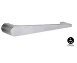 Lockwood 2905 Round End Plate with 133 Lever - Satin Chrome