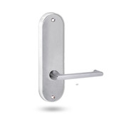 Lockwood 2905/118SC - Interior Round-End Brass Plate - Lever Only - Lever 118 - Satin Chrome