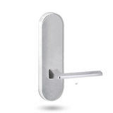 Lockwood 2805 Round End Plate with 178 Lever - Satin Chrome