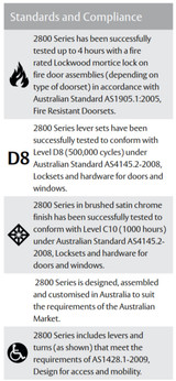 Lockwood 2805 Round End Plate with 155 Lever - Satin Chrome