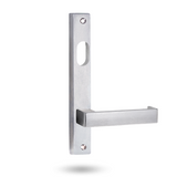 Lockwood 4701 Square End Plate with Cylinder Hole & 111 Lever - Satin Chrome