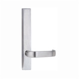 Lockwood 4805/74SC - Exterior Narrow Plate - Square-End Brass - Lever 74 - Satin Chrome