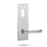Lockwood 225 Interior Plate with Cylinder Hole & 70 Lever - Satin Stainess Steel