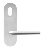 Lockwood 212 Exterior Plate with Cylinder Hole & 98 Lever - Satin Stainess Steel