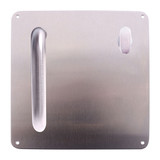 Lockwood 203 Interior Plate with Turn & P1 Pull Handle - Right Hand - Satin Stainess Steel