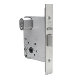 Lockwood 3572 Mortice Vestibule Lock (Modric Spring) - Satin Chrome