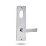 Lockwood NZ1901 Square End Plate with Cylinder Hole & NZ59 Lever - Satin Chrome