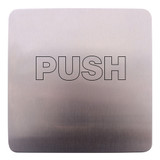 Lockwood 202 Exterior Plate Push Outline - Satin Stainless