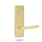 Lockwood 1904 Square End Plate with Turn & 155 Lever - Polished Brass