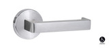 Lockwood 1370 Series 142 Lever On Round Rose Full Set - Satin Chrome