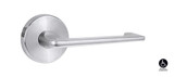 Lockwood 1370 Series 132 Lever On Round Rose Full Set - Satin Chrome