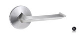 Lockwood 1360 Series 116 Lever On Round Rose Full Set - Satin Chrome