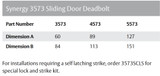 Lockwood 3573 Mortice Sliding Door Lock Turn Inside