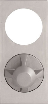 Lockwood 222D Concealed Fix Plate with Cylinder Hole & 22 Knob - Satin Stainess Steel