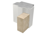 Lorient LDPU Door Perimeter Upgrade Single Door Set - White