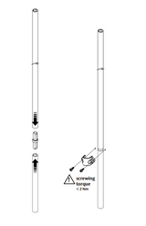 Lockwood FE Series Vertical Extension Kit 3000mm - Silver