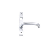 Lockwood 4708 Square End Plate And Fixed 70 Lever - Left Hand - Satin Chrome