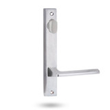 Lockwood 4904 Square End Plate with Turn & 178 Lever - Satin Chrome