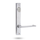 Lockwood 4904 Square End Plate with Turn & 132 Lever - Satin Chrome