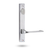 Lockwood 4904/124SC - Interior Narrow Plate - Square-End Brass - Lever 124 - Satin Chrome